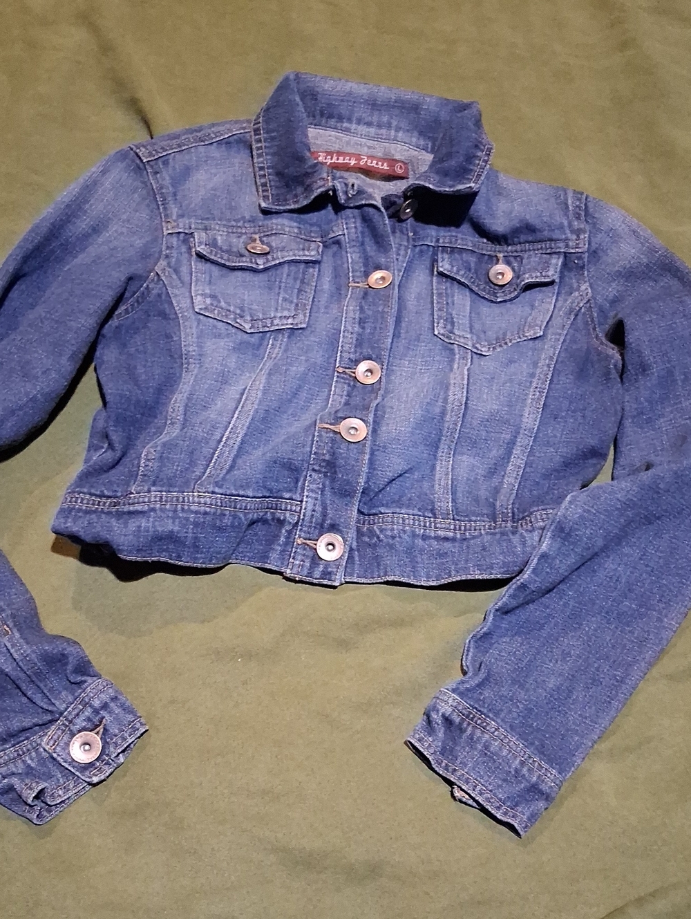 Highway Jeans Blue Cropped Kids Denim Jacket